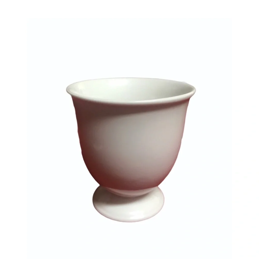 Anthropologie Missus Footed Pedestal Monogram Mug